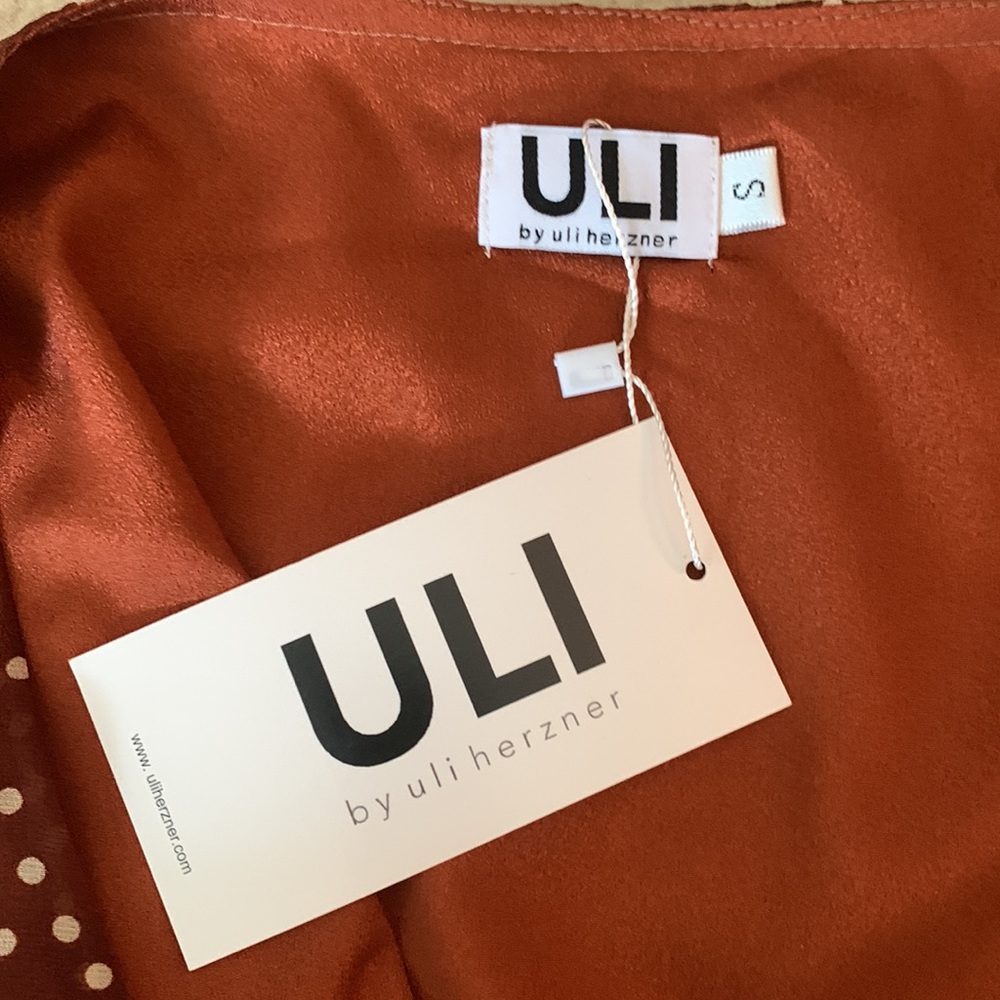 Brown white polka dot dress by Uli Herzner - Picture 8 of 13